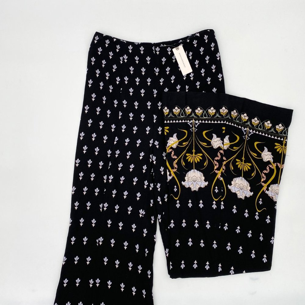 ANTHROPOLOGIE | Floral Wide-Leg Pants | NWT - Picture 7 of 9